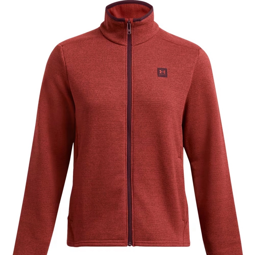 NWT: Under Armour Maroon Full-Zip Fleece Jacket